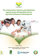 CORAF-Critical human financial and institutional capacity issues affecting RD in WA Nov 5th
