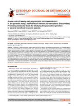 Promising molecular tools for studying the population genetics of several beneficial braconid species