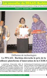 NOUVELLES DU PPAAO BURKINA - DEC  2015